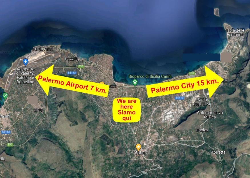 Arricampati Airport Rooms & Bringo Car Rental Carini Exterior photo